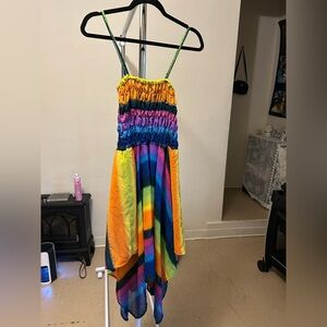 Colorful Rainbow Maxi Dress